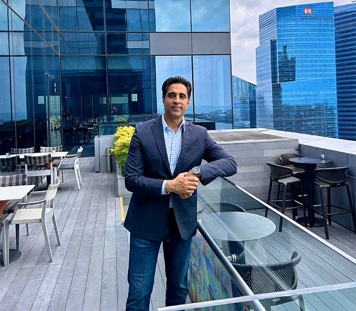 Simerjeet Singh, the motivational speaker in Singapore, emanates confidence and passion