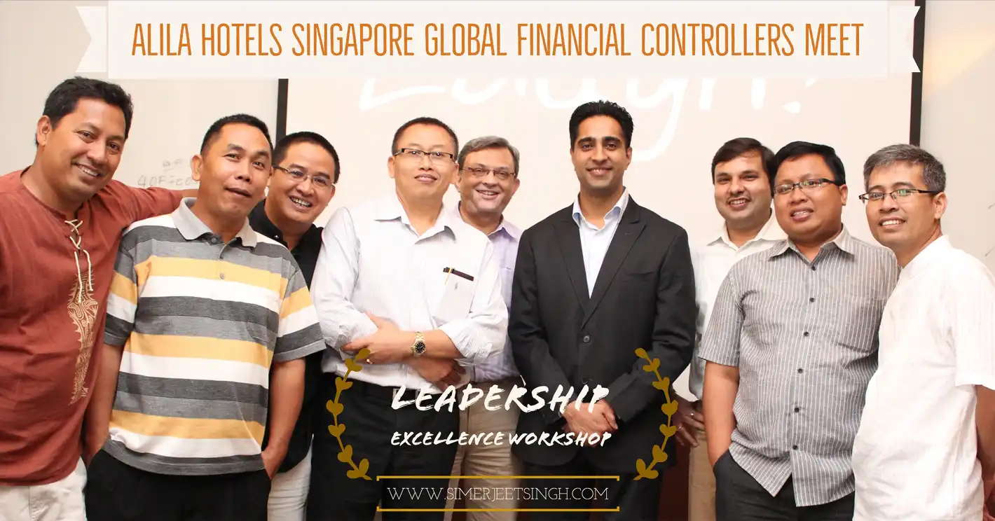 Motivational speaker in Singapore, Simerjeet Singh, at Alila Hotel
