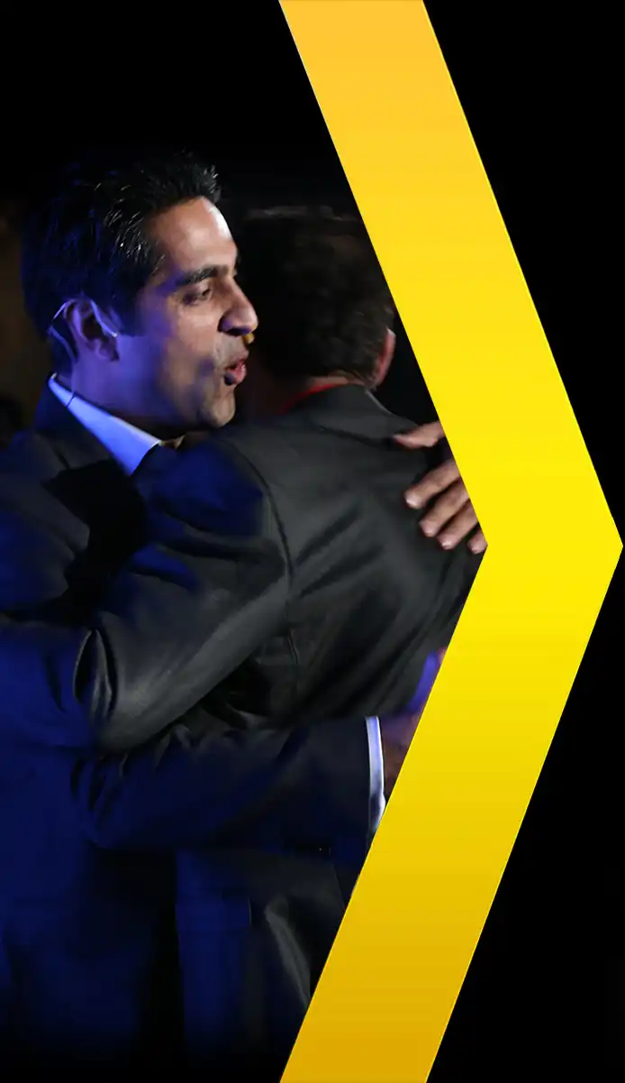 Simerjeet Singh, a motivational speaker in India, capturing the genuine connection forged during an impactful session.